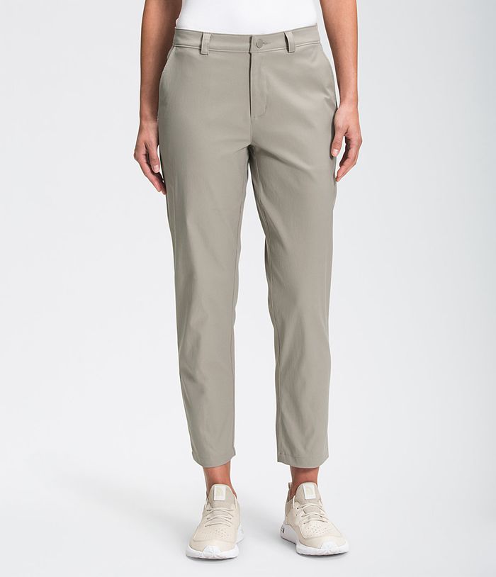 Pantalones The North Face Mujer City Estándar Ankle Gris - Peru 75834EJVN